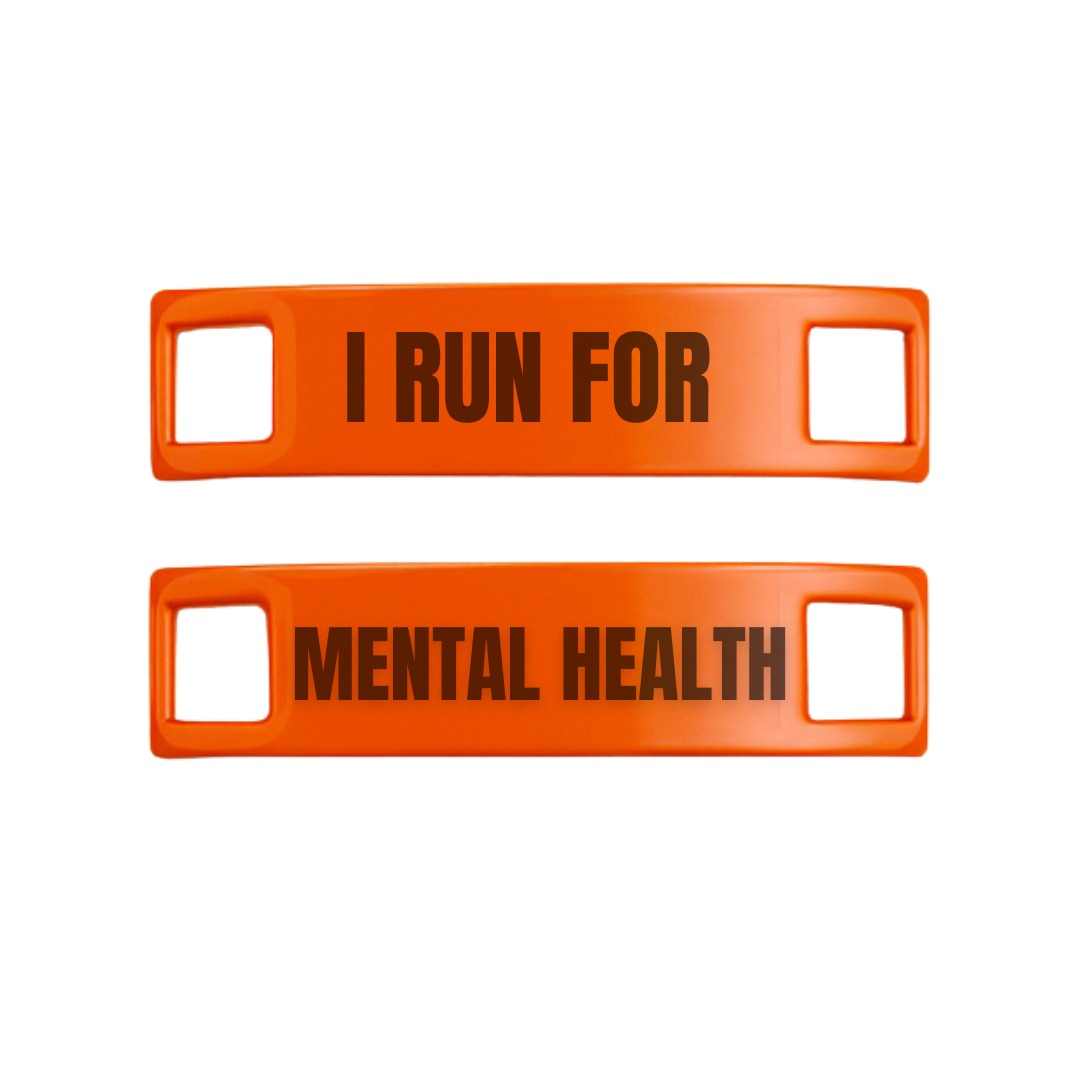 I Run For Mental Health Motivational Shoe Tags