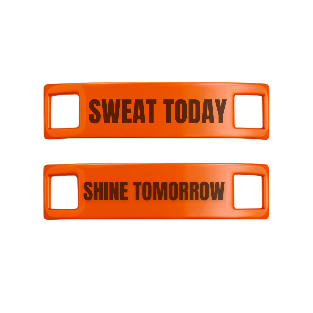 Sweat Today Shine Tomorrow Motivational Shoe Tags