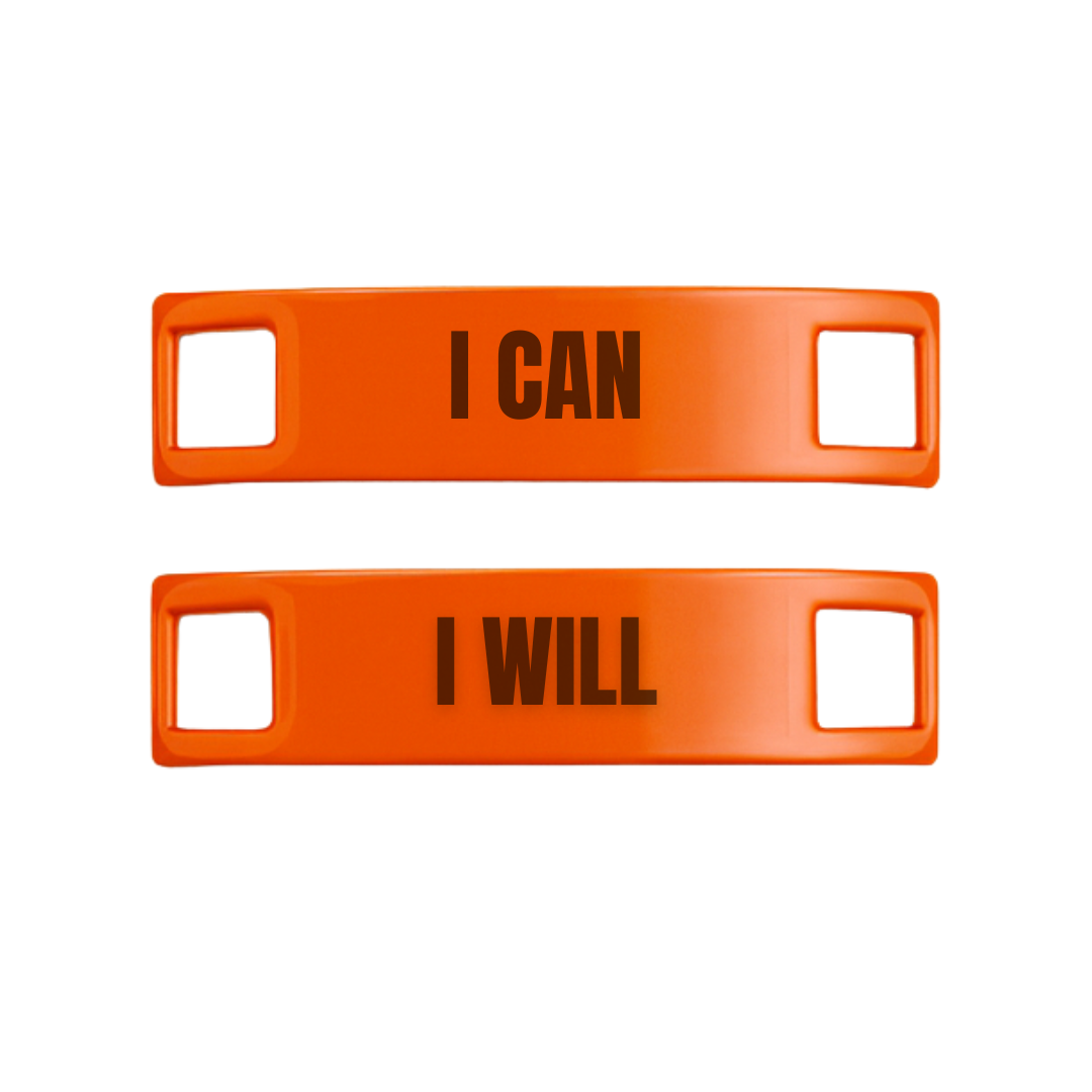 I Can I Will Motivational Shoe Tags