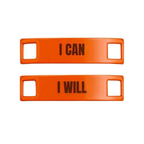 I Can I Will Motivational Shoe Tags