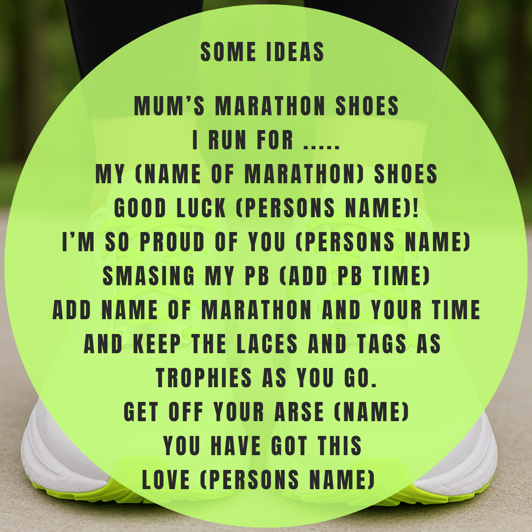 Custom Engraved Motivational Shoe Tags